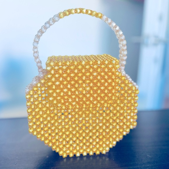 New Handmade Beaded Purse Satchel Bag - Picture 3 of 6